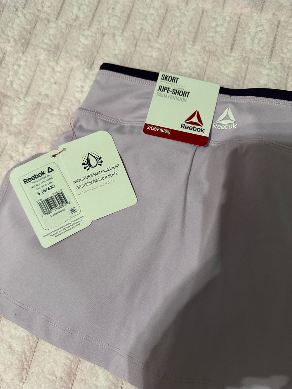 Reebok Lilac Athletic Skort with Logo
Girls small (6/6x) - Picture 3 of 5